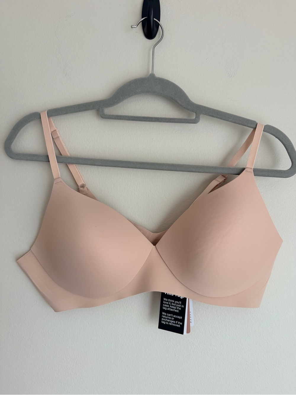 New EBY 3D Precision Bra XL Nude 3D Softwire Wing Support Comfort Molded Cup NWT